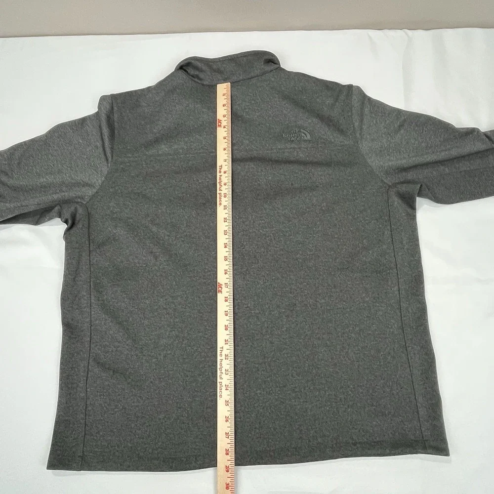 The North Face Men's‎ Gray Windwall Full Zip Fleece Jacket Size XXL EUC